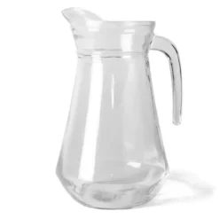 Gerimport Water karaf - schenkkan - glas - 1.3L - hoogte 22 cm