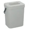 Gft afvalbakje voor aanrecht - 5L - grijs - 24 x 19 x 14 cm