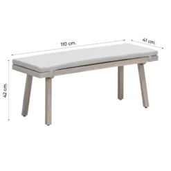 GI Decala tuinbank - Teak/Zand