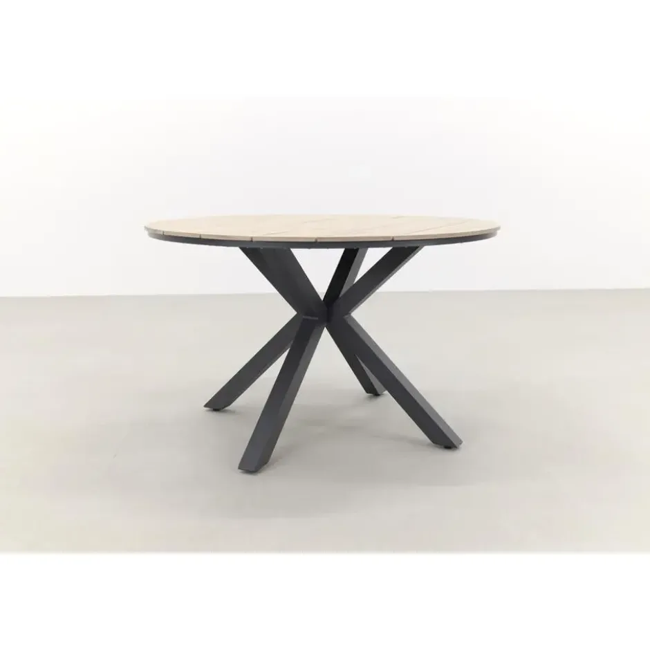 GI Edison 122 cm. - ronde tuinset/ Taste Barista antraciet