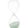 Gift Decor Zandloper cilinder - groen - 30min - glas - D8 x H25cm