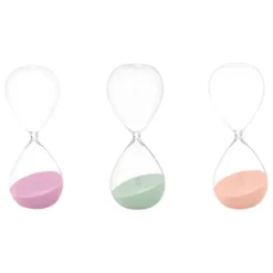 Gift Decor Zandloper cilinder - groen - 60 min - D11xH30 cm