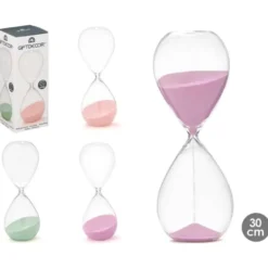 Gift Decor Zandloper cilinder - groen - 60 min - D11xH30 cm