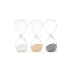 Gift Decorzandloper cilinder - geel - 35 min - glas - D9 x H25 cm