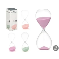 Gift Decor Zandloper cilinder - groen - 45 min - D9xH25 cm