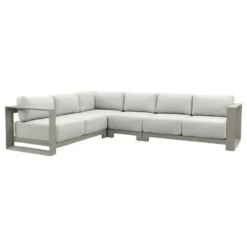 GI Levanto aluminium hoekbank + modulair middenelement - Valley Sand