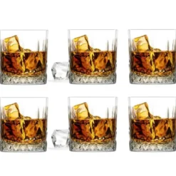 Glasmark Whiskey glazen - 6x - Diamond - 280 ml - drink/waterglas