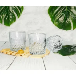 Glasmark Whiskey glazen - 6x - Diamond - 280 ml - drink/waterglas