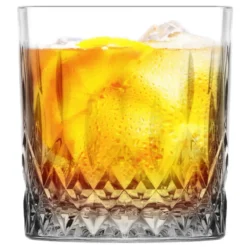 Glasmark Whiskey glazen - 6x - Diamond - 280 ml - drink/waterglas