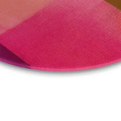 Glasschilderij Roze tinten I - Ø 50 - Roze