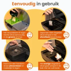 Goliving Automatische Sensor Prullenbak 64 Liter – Afvalemmer keuken - Afvalbak
