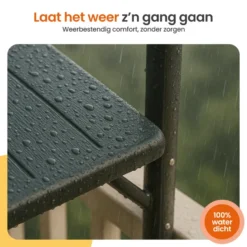 Goliving Balkontafel - Inklapbaar - Hangend - 60 x 40 cm - Hoogteverstelbaar