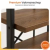 Goliving Boekenkast - 66 x 30 x 186 cm - 6 Lagen - Opbergkast - Wandkast