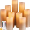 Goliving Led Kaarsen - Bewegende Vlam - Afstandsbediening - Set van 9