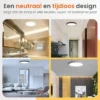 Goliving Plafondlamp - Plafonnière - LED - Ø23cm - Wit