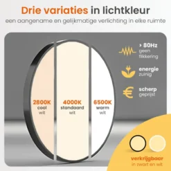 Goliving Plafondlamp - Plafonnière - LED - Ø23cm - Wit