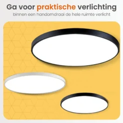 Goliving Plafondlamp - Plafonnière - LED - Ø23cm - Wit