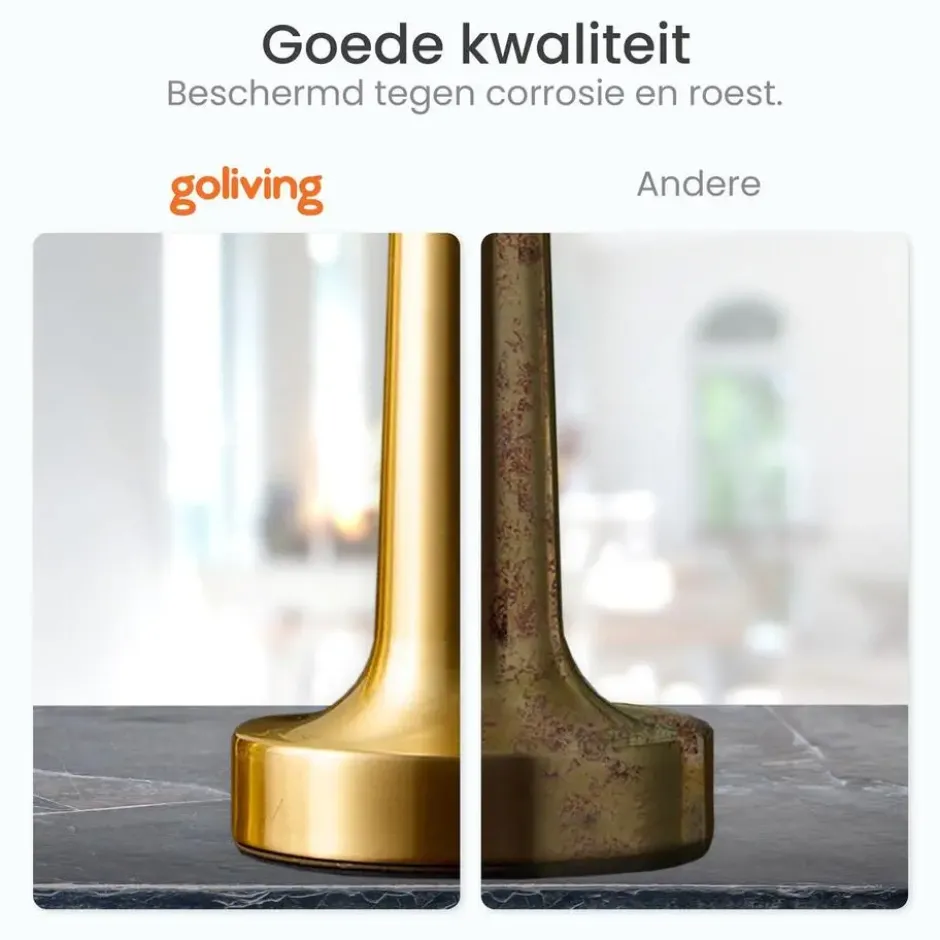 Goliving Tafellamp Oplaadbaar – Draadloos en dimbaar – Moderne touch lamp