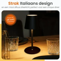 Goliving Tafellamp Oplaadbaar – Draadloos en dimbaar – Moderne touch lamp