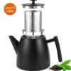 Goliving Theekan met Filter - 1 Liter - Zwart