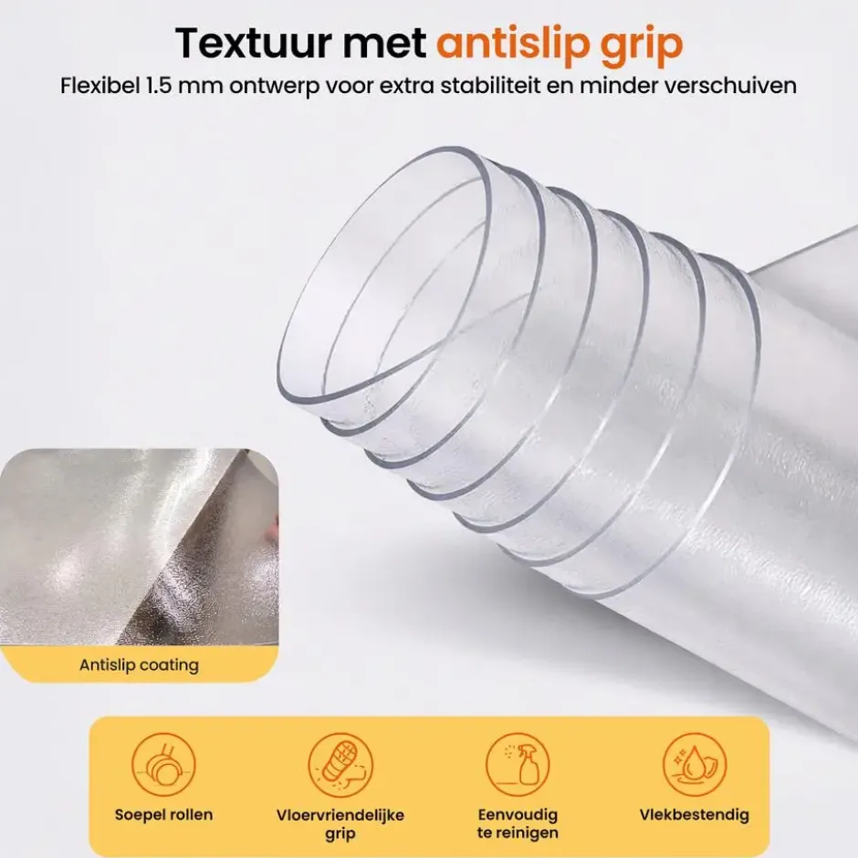 Goliving Vloerbeschermer bureaustoel - 90x120cm - Bureaustoelmat