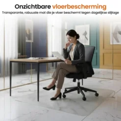 Goliving Vloerbeschermer bureaustoel - 90x120cm - Bureaustoelmat