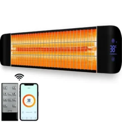 Gologi Slimme Terrasverwarmer - Heater Elektrisch - 2000W - Zwart