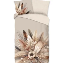 Good Morning Bohemian Flanel Dekbedovertrek Zand-2-persoons (200 x 200/220 cm)