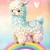 Good Morning Kinderdekbedovertrek Alpaca Regenboog