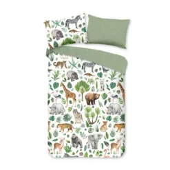 Goodmorning Peuter Dekbedovertrek Dieren Multi-Ledikant (100 x 135 cm)