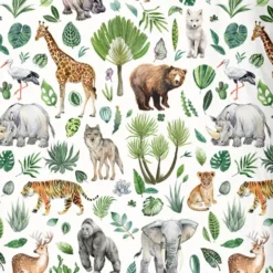 Goodmorning Peuter Dekbedovertrek Dieren Multi-Ledikant (100 x 135 cm)