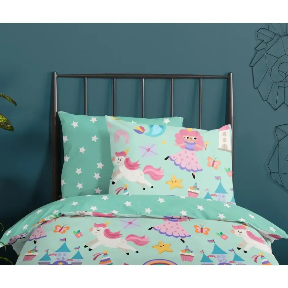 Goodmorning Peuter Dekbedovertrek Magic Mint-Ledikant (100 x 135 cm)