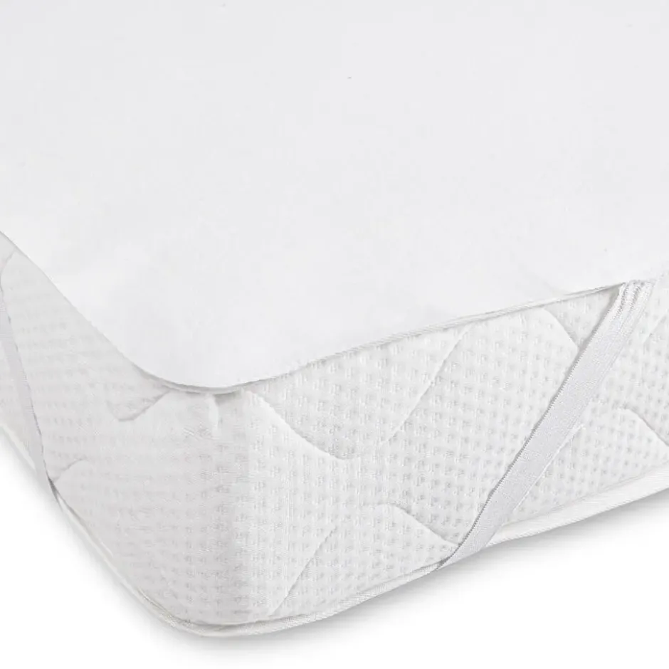 Good Morning protector effen kleur - Lits jumeaux 180x220 cm - Wit - Protector