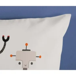 Good Morning Robots Kinderdekbedovertrek Blauw