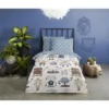Goodmorning Robots Peuter Dekbedovertrek Blauw-Ledikant (100 x 135 cm)