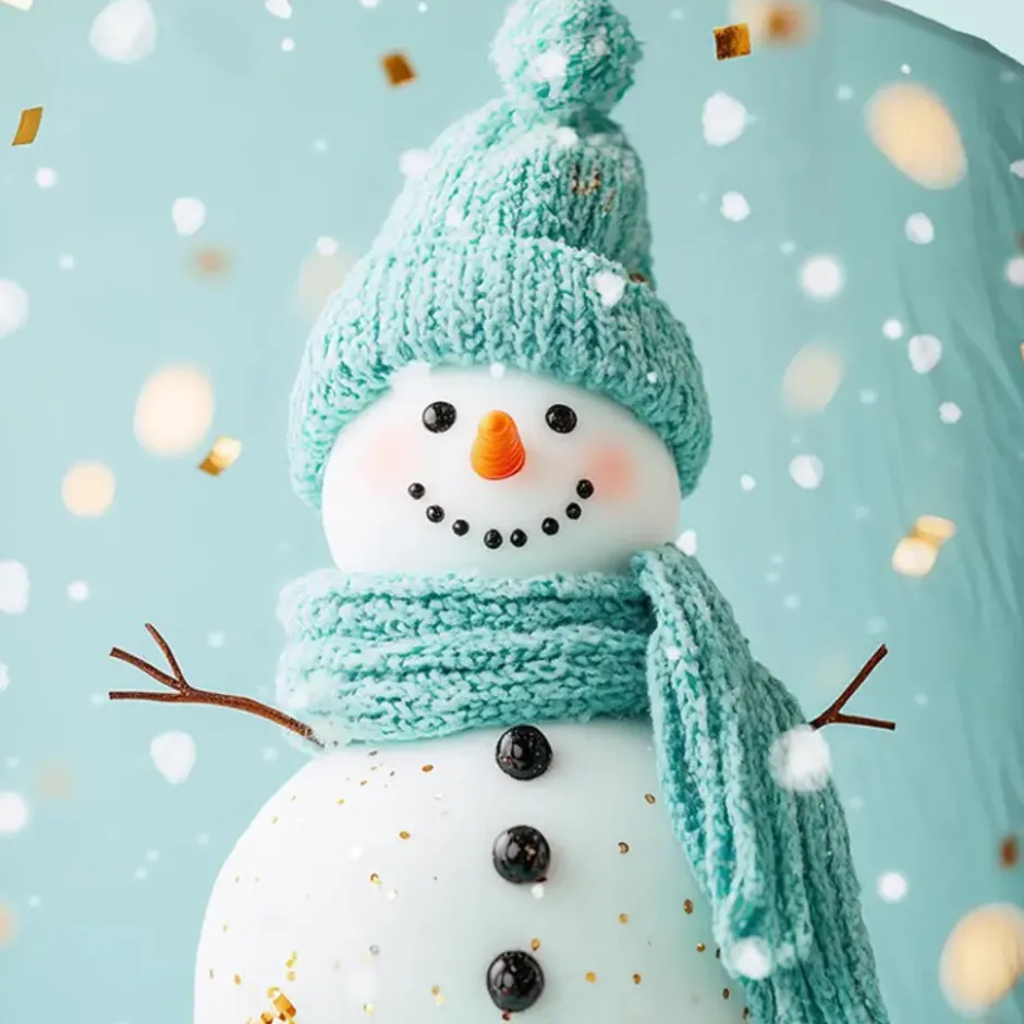 Good Morning Sneeuwpop Flanel Dekbedovertrek Mint