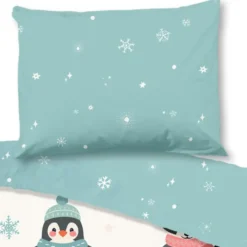 Good Morning Sneeuwvriendjes Flanel Dekbedovertrek Multi