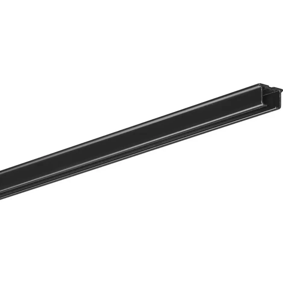 Gordijnrailset zwart 300 cm