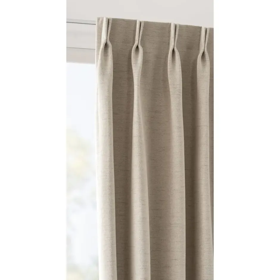 Gordijnstof Davey semi verduisterend - beige