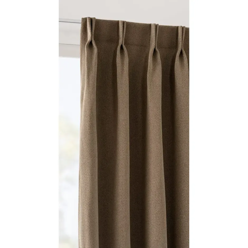 Gordijnstof Floris semi-verduisterend - taupe