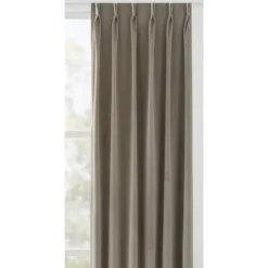 Gordijnstof Kiki lichtdoorlatend - taupe/grijs