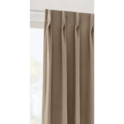 Gordijnstof Kiki lichtdoorlatend - taupe/grijs