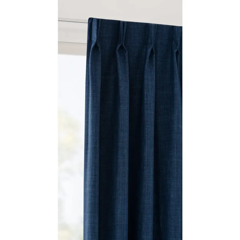 Gordijnstof Rudy semi verduisterend - blauw