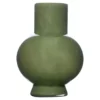 Hakbijl Glass Bloemenvaas Deborah - Groen - glas - D17 x H22 cm