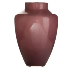 Hakbijl Glass Bloemenvaas Olaf - paars - glas - D21 x H30 cm
