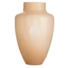 Hakbijl Glass Bloemenvaas Olaf - Beige - glas - D21 x H30 cm