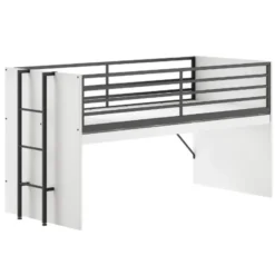 Halfhoogslaper Sammie 90x200cm - met bureau - wit