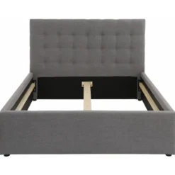 Hamar - Bed 140x200 cm in grijze stof
