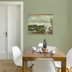 Hangende Poster Linnen Hollands Landschap 60x80cm