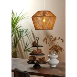 Hanglamp Caspian - Bruin/Zwart - Ø40cm